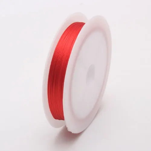 Big red 011 1roll/lot 0.3/0.5/0.7/1.0MM Mixed multicolor options Nylon Thread line/wire/rope choker earrings Bracelet necklace jewelry makin - Цвет: Big red 011