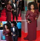 Женское длинное платье для матери невесты, шифоновое кружевное платье бордового цвета с длинными рукавами, широкие кружевные ленты 2021, вечернее платье для свадебной вечеринки