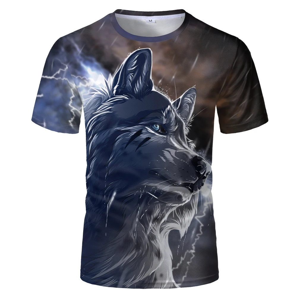 

Men clothes 2020 Newest Harajuku Wolf 3D Print Cool T-shirt Men/Women Short Sleeve Summer Tops Tees animal Fashion t shirt