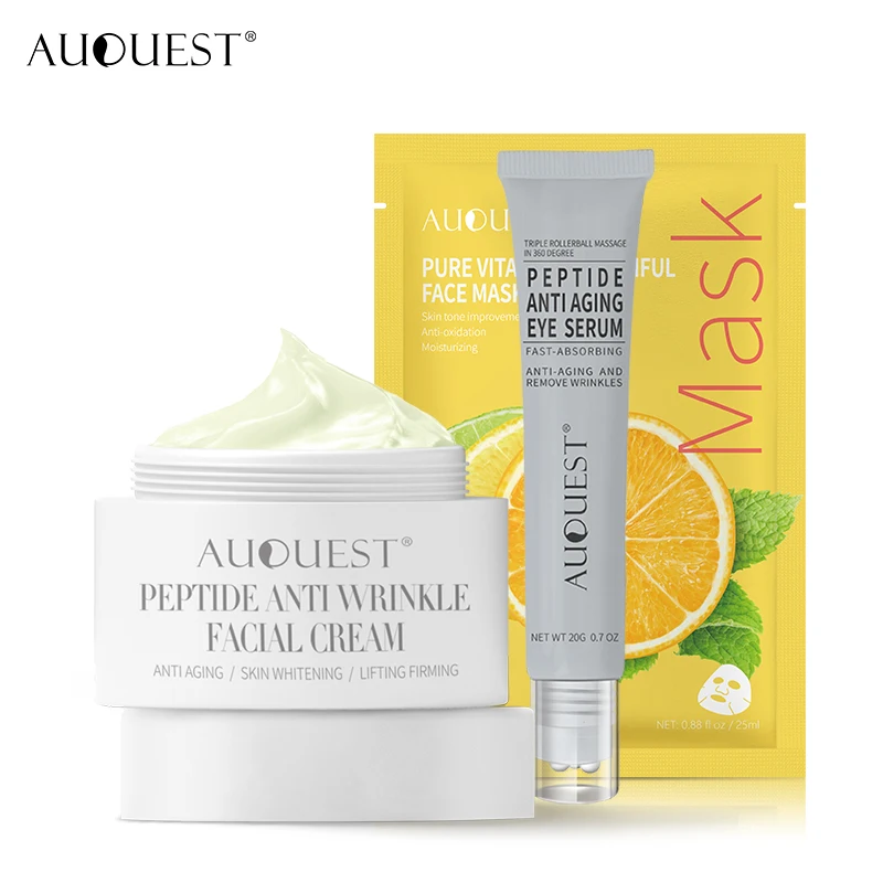 

AUQUEST Skin Care Sets Remove Dark Spots Whitening Vitamin C Mask Polypeptide Face Eye Cream Anti Aging Wrinkle Face Skin Care