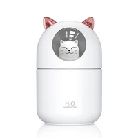 led light cartoon cat design cool mist usb humidifier ultrasonic ultra quiet humidifier for kids nursery bedroom