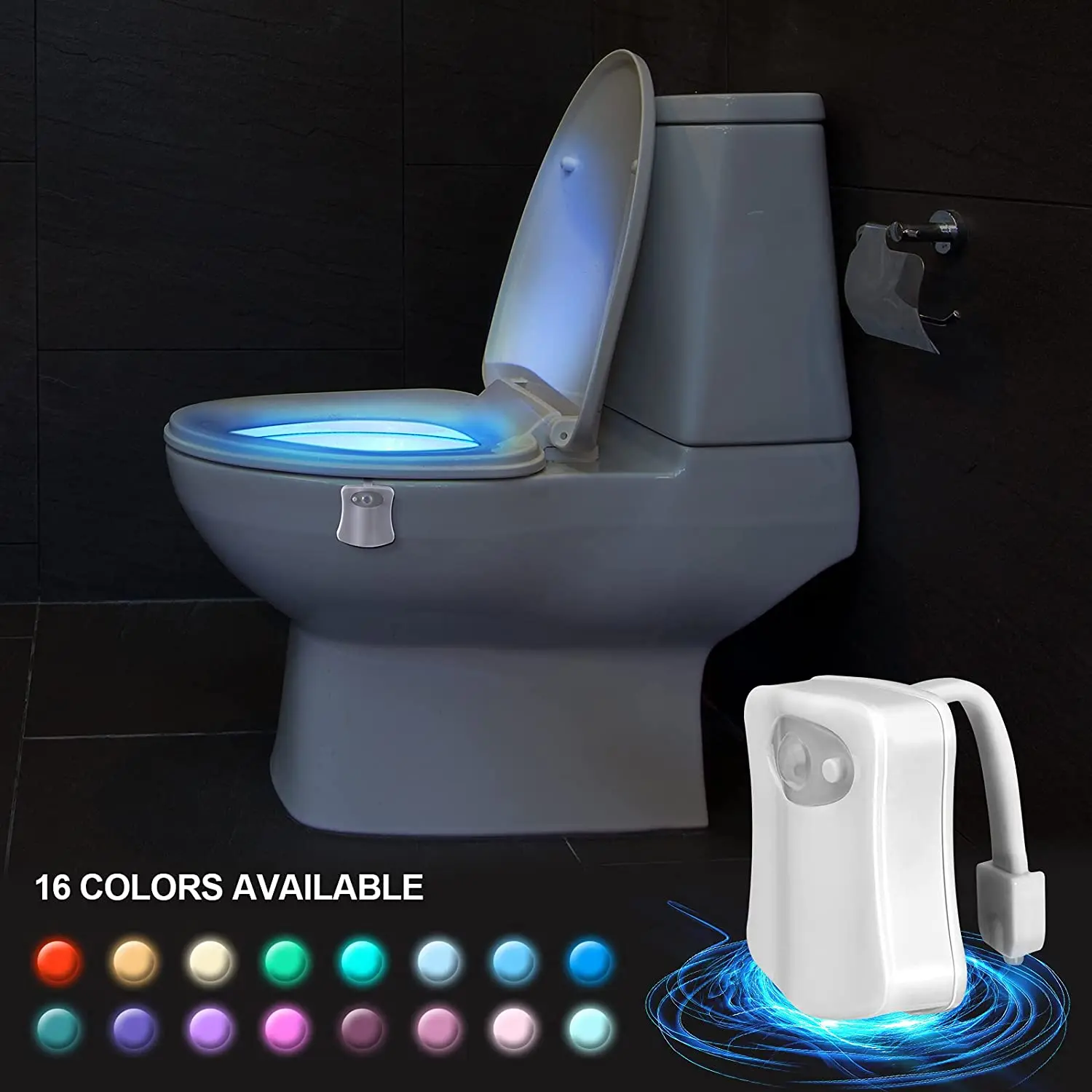 

Smart PIR Motion Sensor Toilet Seat Night Light 8Colors Waterproof Backlight For Toilet Bowl LED Luminaria Lamp WC Toilet Light