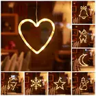 Светодиодная лампа-занавеска, Рождественская гирлянда для ЕС, США, сказосветильник гирлянда, уличная Гирлянда для дома, свадьбы, вечеринки, новогодний декор