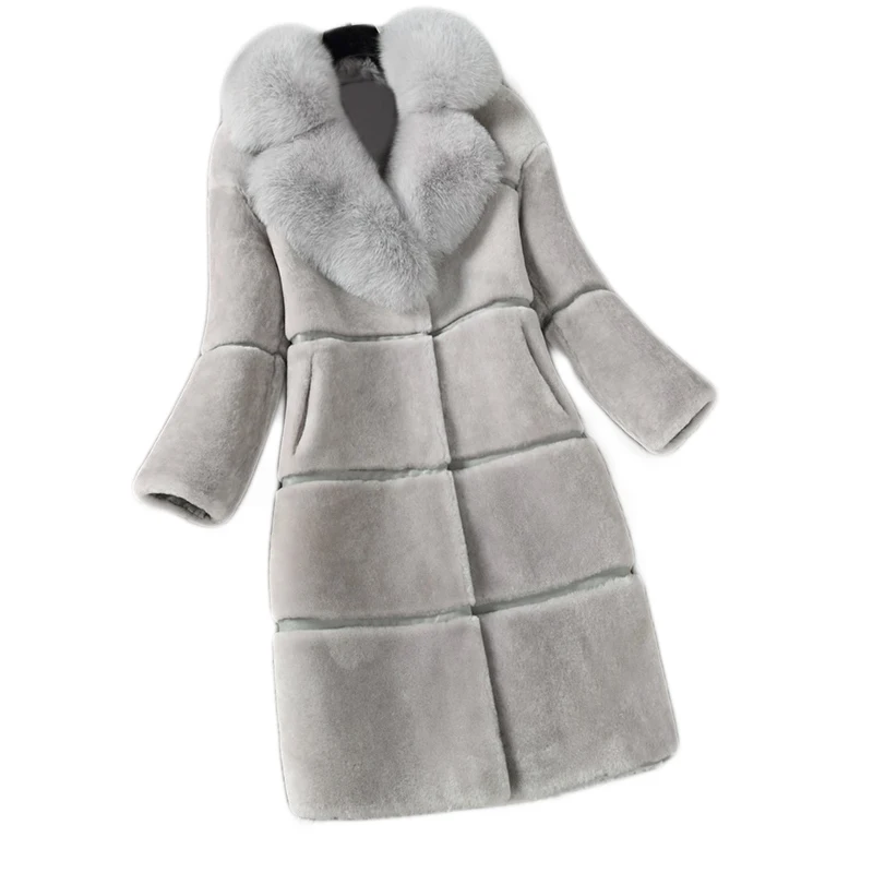 Женское пальто с длинным рукавом Повседневная зимняя теплая куртка из