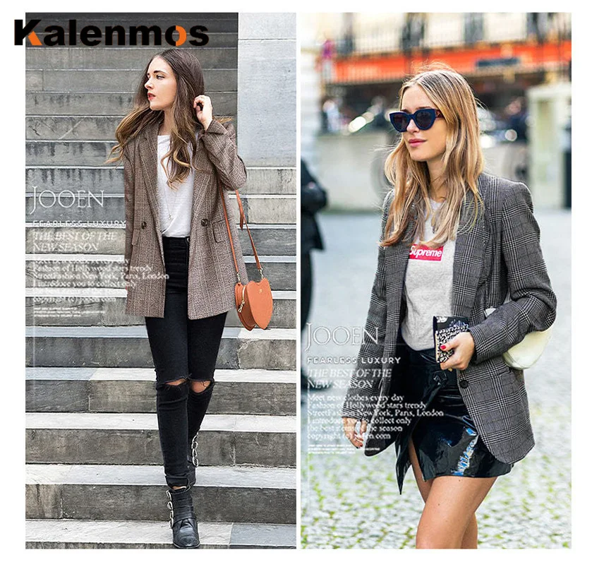 Большие размеры XL 5XL осенне зимнее пальто женское Теплое повседневное в клетку с