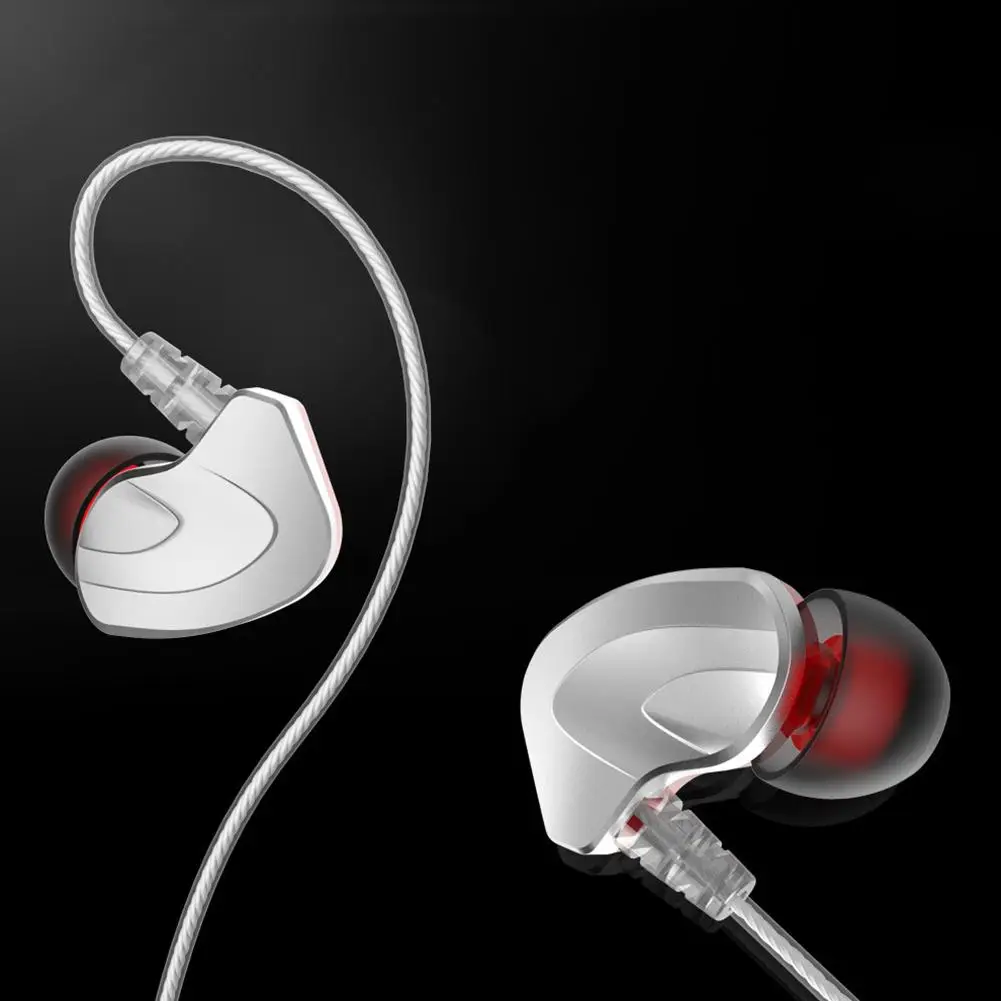 

Wired Earphones In-Ear Earbuds Earpiece Gadget Sports Gym Phone Headset With Mic