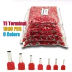 1000 шт.упак. TE0508 TE7508 TE1008 TE1508 Изолированная Клеммная колодка шнур концевой провод коннектор Электрический обжимной Терминатор