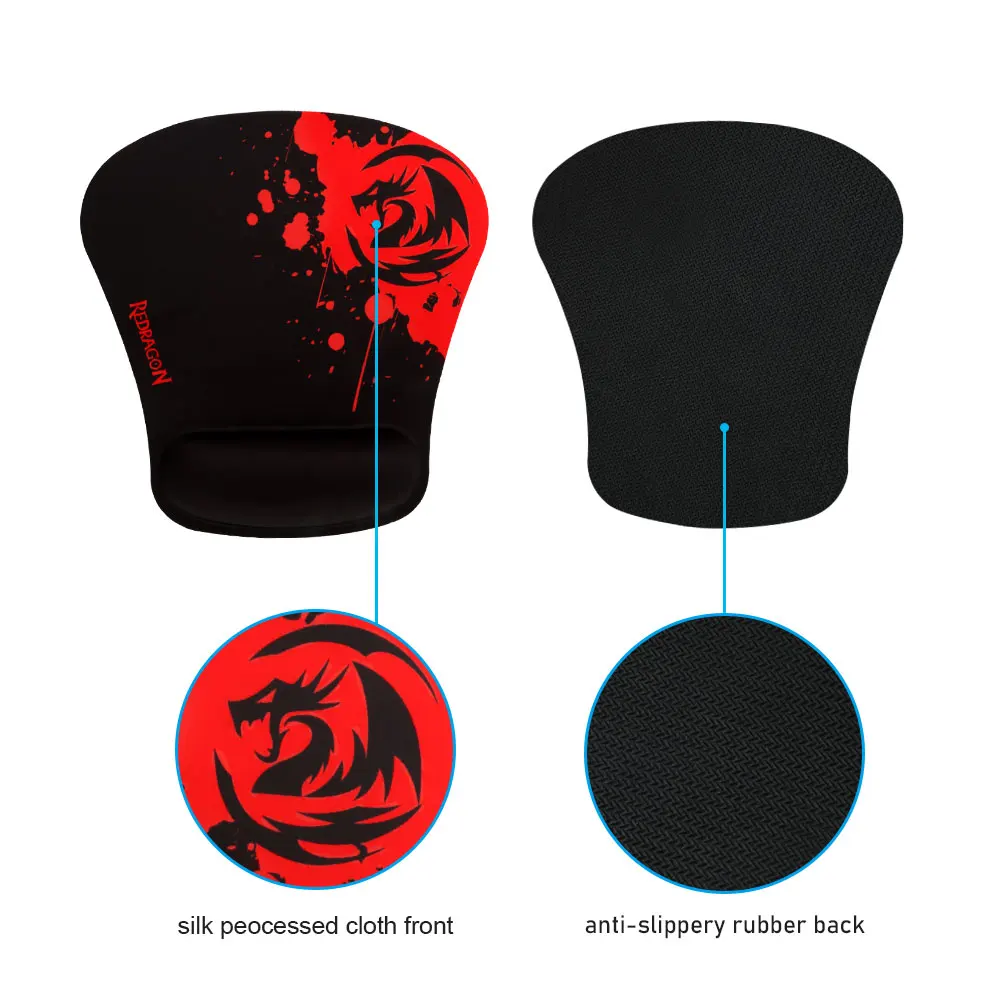 Игровой коврик для мыши Redragon LIBRA игровой однотонный 259X248X3MM с закругленными краями