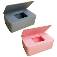 exquisite and simple wet wipes dispenser holder case with lid for home office store dustproof tissue storage box