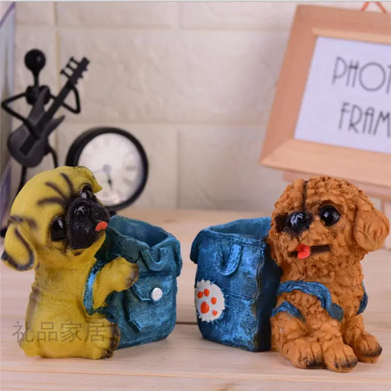 

Resin Pen Holder Small Jewelry Decoration Resin Pen Holder Desktop Storage Cute Student Gift Desk Office Decorations