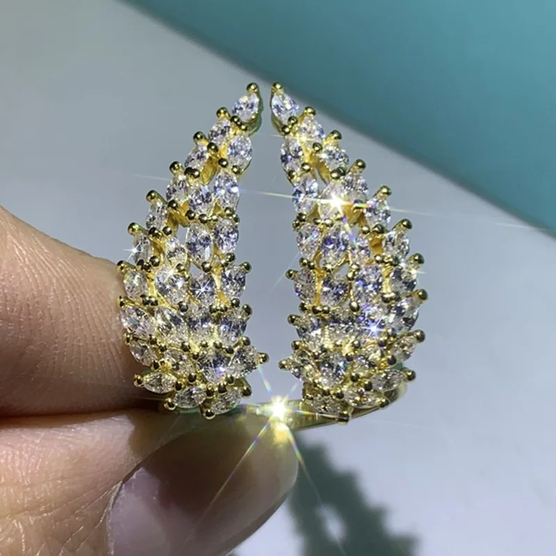 

S925 Sterling Silver Cubic Zirconia Ring Natural AAA Zircon Gemstone Jewelry for Women De Bizuteria Wedding 925 Jewelry Rings
