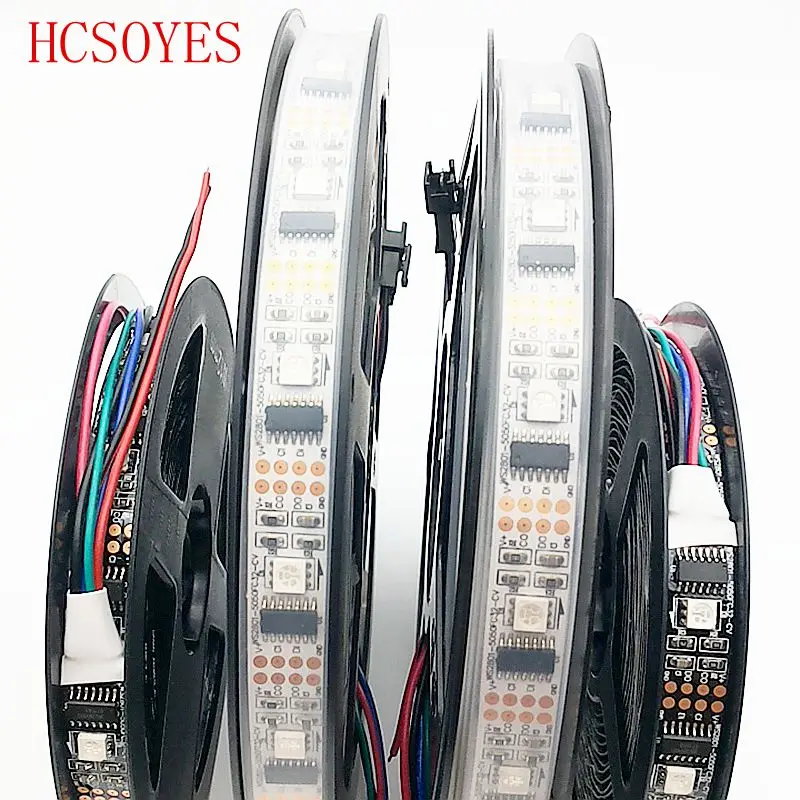 1 м/3 м/5 м WS2801 magic RGB IP67 DC5V индивидуально адресуемый Полноцветный WS2801 чип светодиодная лента 32 светодиодный s/m