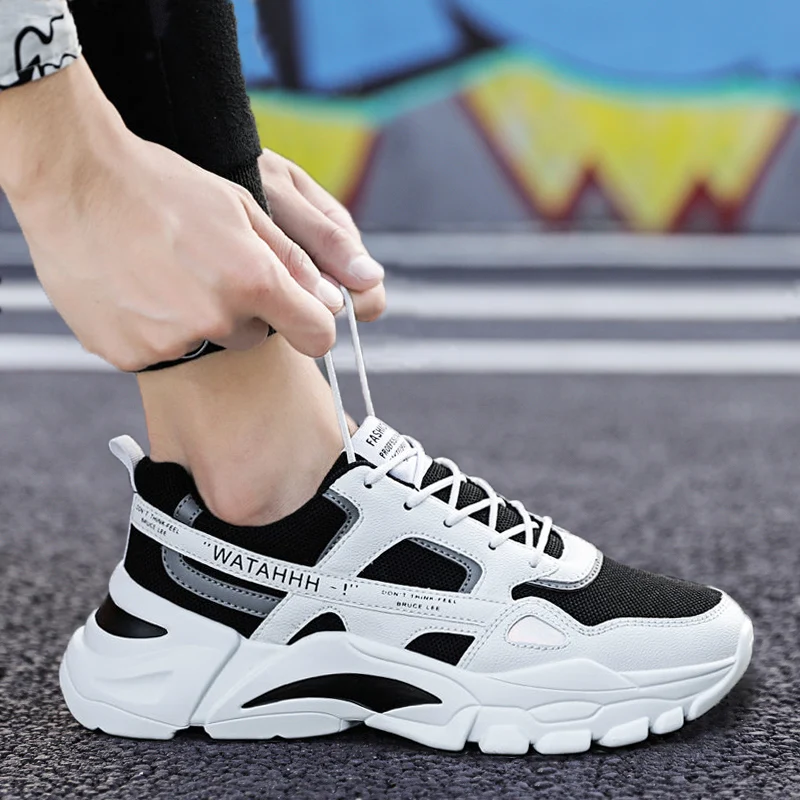 

Men Sneakers 2021 Outdoor Breathable Men's Sneakers Fashion Men Casual Shoes Cheap Running Shoes Slip On Boys Shoes