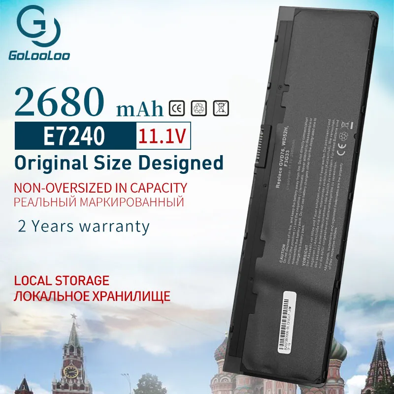 

Golooloo 11,1 V 52 WH VFV59 W57CV GVD76 новый ноутбук Батарея для DELL Latitude E7240 E7250 0W57CV VFV59 WD52H KWFFN J31N7 PT1 X01