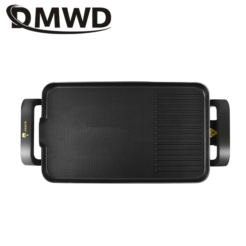 dmwd outdoor barbecue grill household electric iron pan fish dish smokeless oven nonstick fish furnace electric hotplate free global shipping