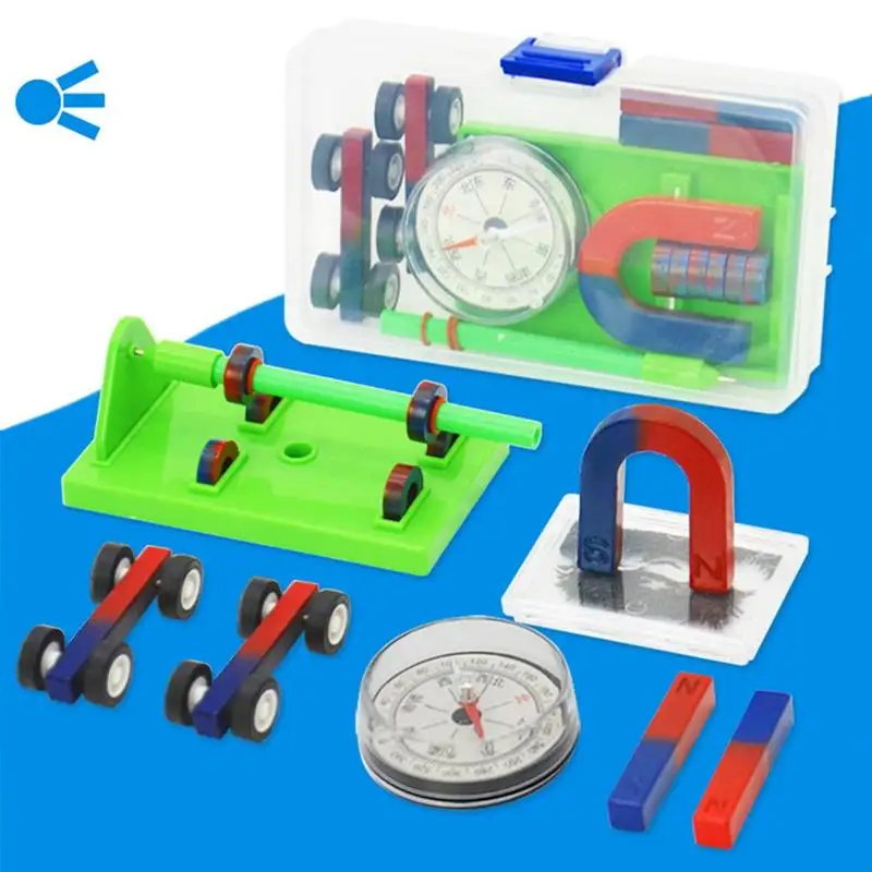 Science Magnet Set Diy kit electronics U-shaped Compass Magnets Educational toys for children Science Experiment Toys For kids images - 6