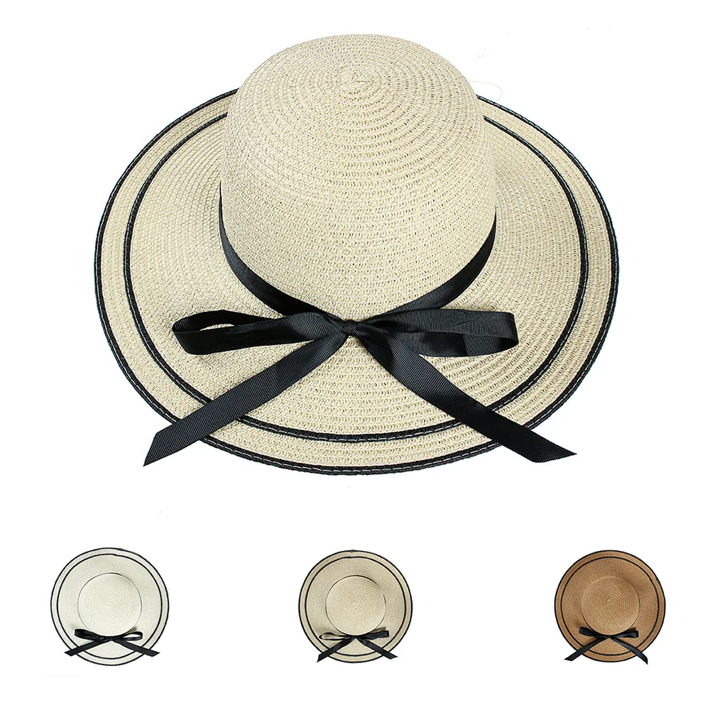2019 модная женская летняя большая шляпа для отдыха на открытом воздухе двойная