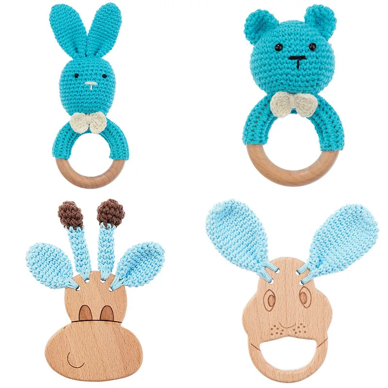 Новое поступление деревянный Прорезыватель для зубов натуральная игрушка