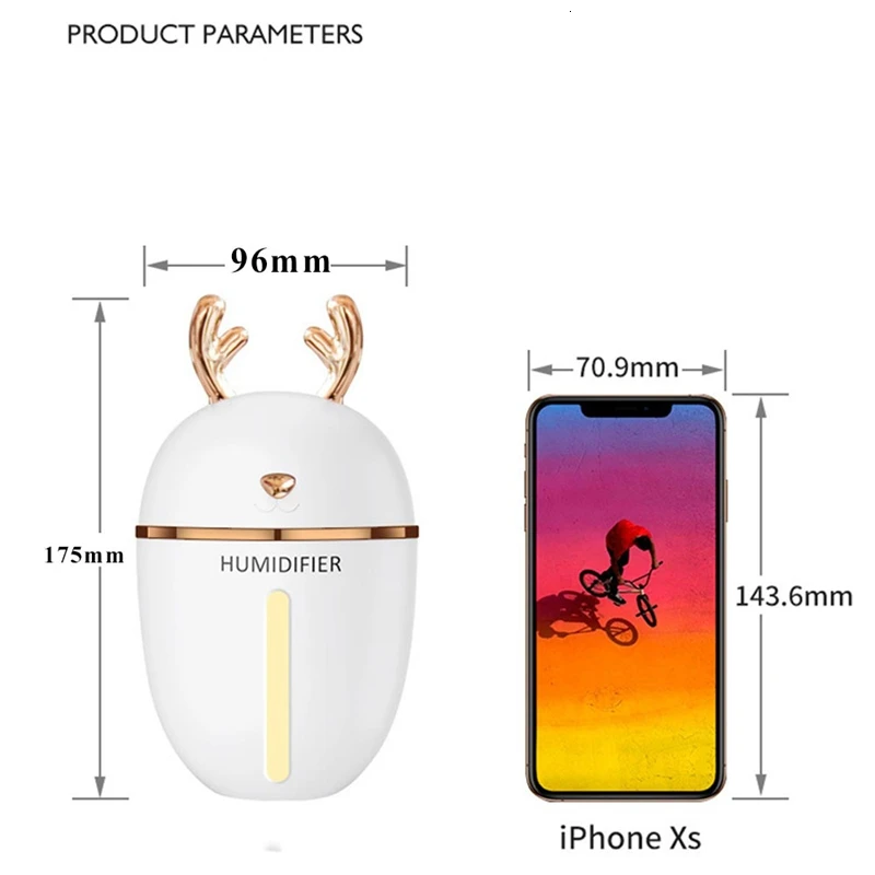 450 мл ультразвуковой Мини USB увлажнитель воздуха Арома эфирное масло диффузор
