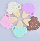 Жевательная силиконовая подвеска без бисфенола А для ожерелья для кормления, детская игрушка-прорезыватель с морозильной камерой, Безопасный Нейтральный подарок для душа