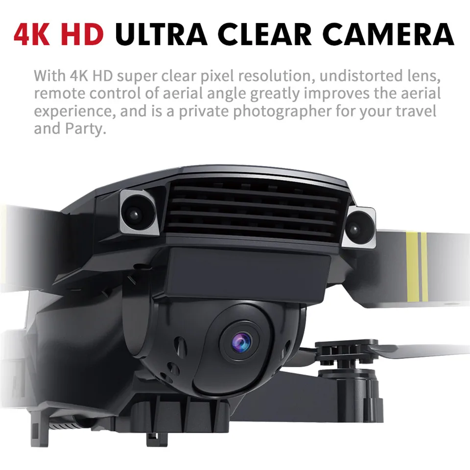 HJHRC JY019 wifi FPV с широким углом обзора 1080P HD 4K камера режим удержания высоты складной рычаг RC Квадрокоптер Дрон RTF Дрон VS E520S E58