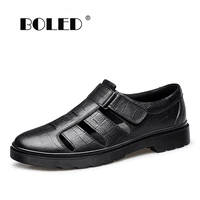 new male shoes business dress men sandals summer men shoes genuine leather outdoor non slip walking shoes zapatos hombre