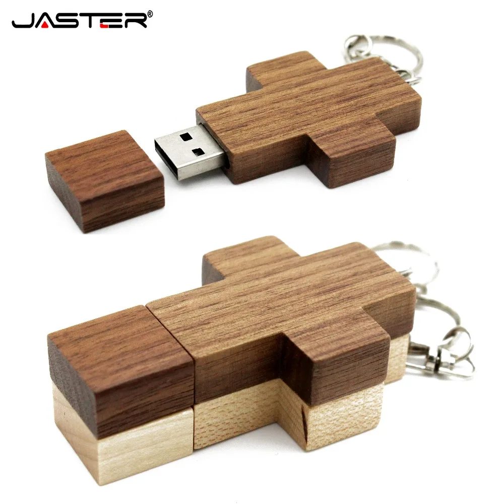 JASTER Флешка usb накопитель в виде деревянного Креста флеш USB карта памяти 8 ГБ 16 32