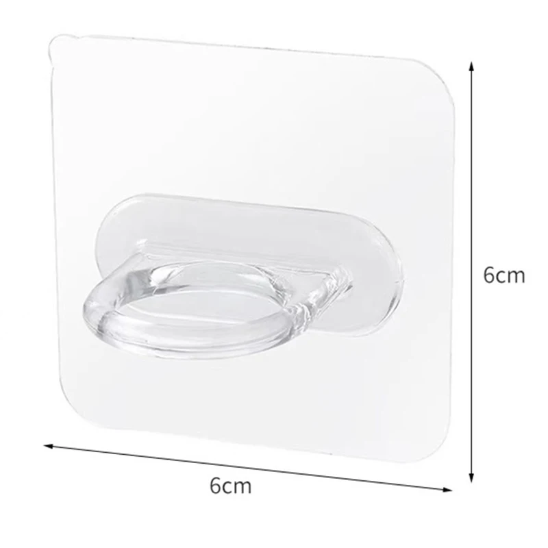 

1/4Pcs Round Hook Ring Type Adhesive Wall Hook Hanger Shower Bottle Strong Wall
