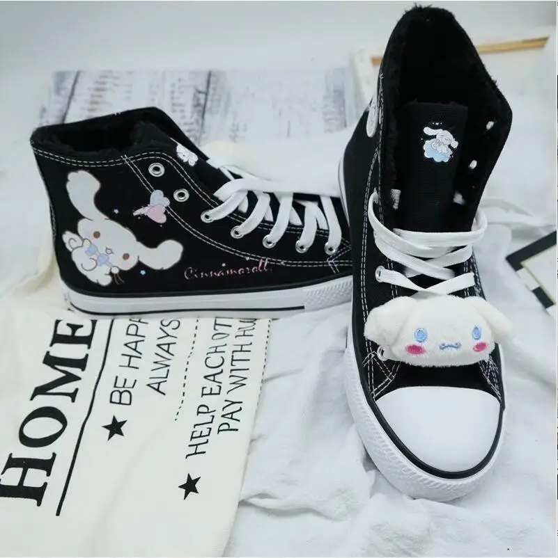 

2021 Women Fashion Original Laurel Dog High Top Canvas Shoes Japanese Female Harajuku Style Woman Student Canvas Shoes 35-40