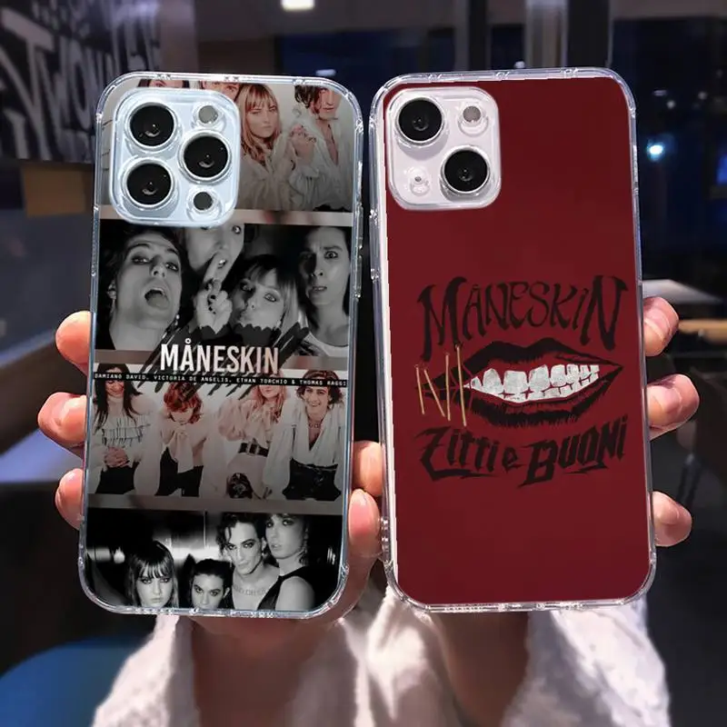 

Maneskin Damiano David Phone Case For iphone 13 12 11 8 7 plus mini x xs xr pro max Transparent soft