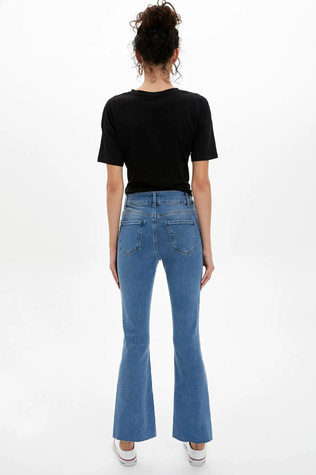 Дефакто женские Trousers L7890AZ19AUDeFacto модные свободные джинсовые брюки повседневные