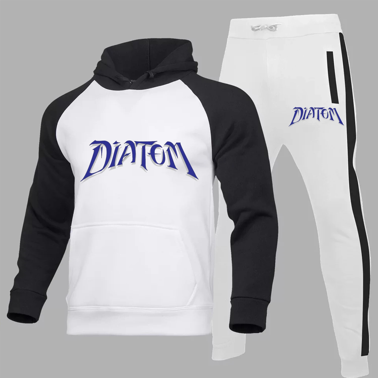 

High Quality Casual Sportswear Men's 2-Piece Hooded Sweatshirt Spring And Autumn Men's Clothing Pullover Hoodie Pants Suit