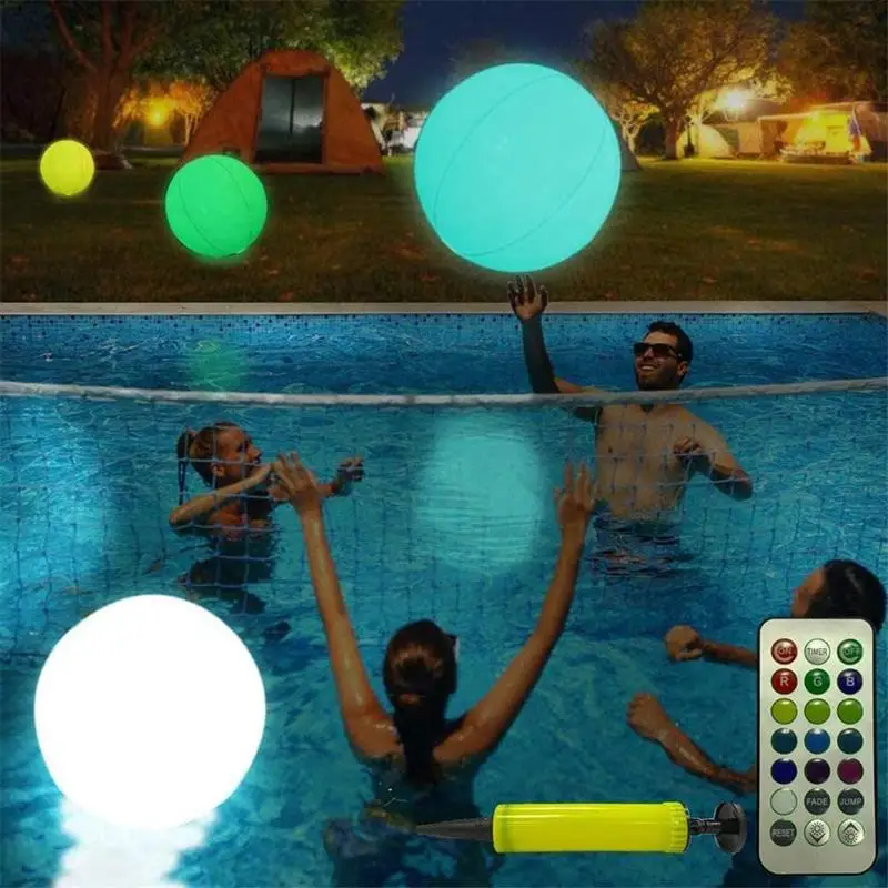 Надувной бассейн для волейбола 15 74 дюймов 16 цветов 4 режима светодиодная
