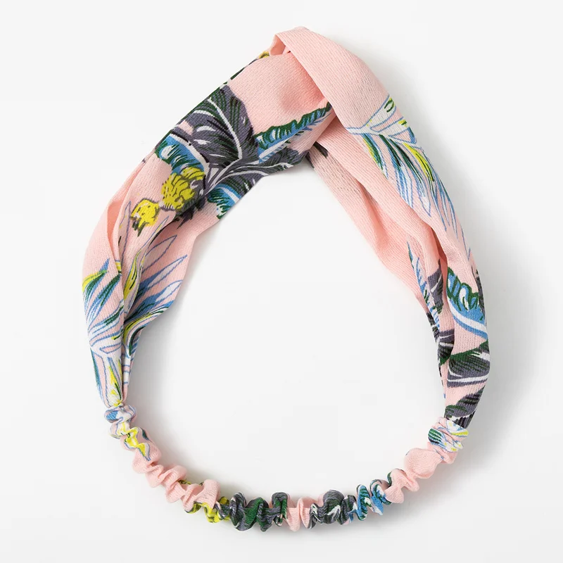 Новинка 2020 года Весенняя мода в стиле бохо для девочек: винтажные перекрестные ободки для волос, женские аксессуары.