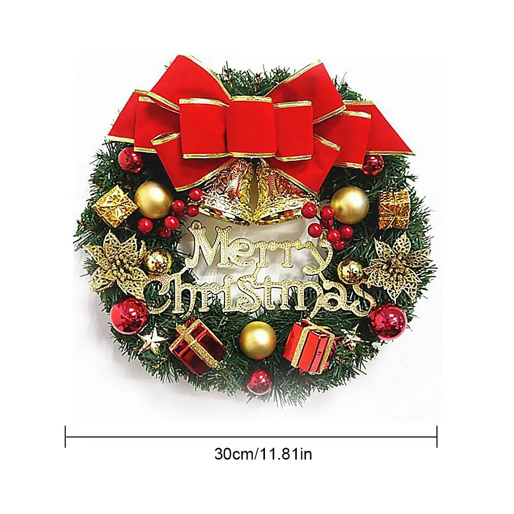 Рождественский венок гирлянда с батареей светодиодный гирлянды рождественские