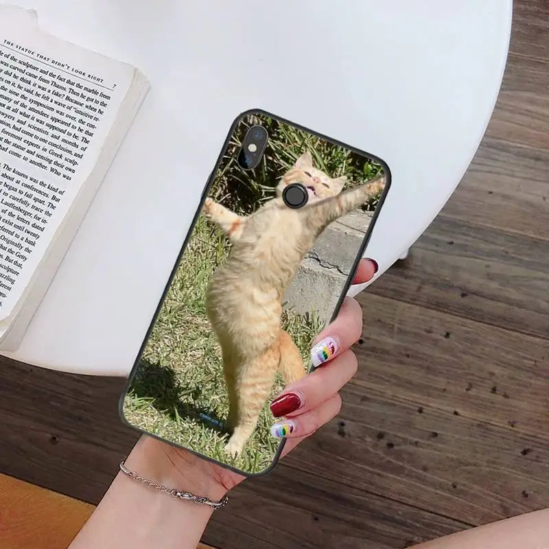 

Funny cute Orange Cat Phone Case For Xiaomi Redmi note 7 8 9 t k30 max3 9 s 10 pro lite