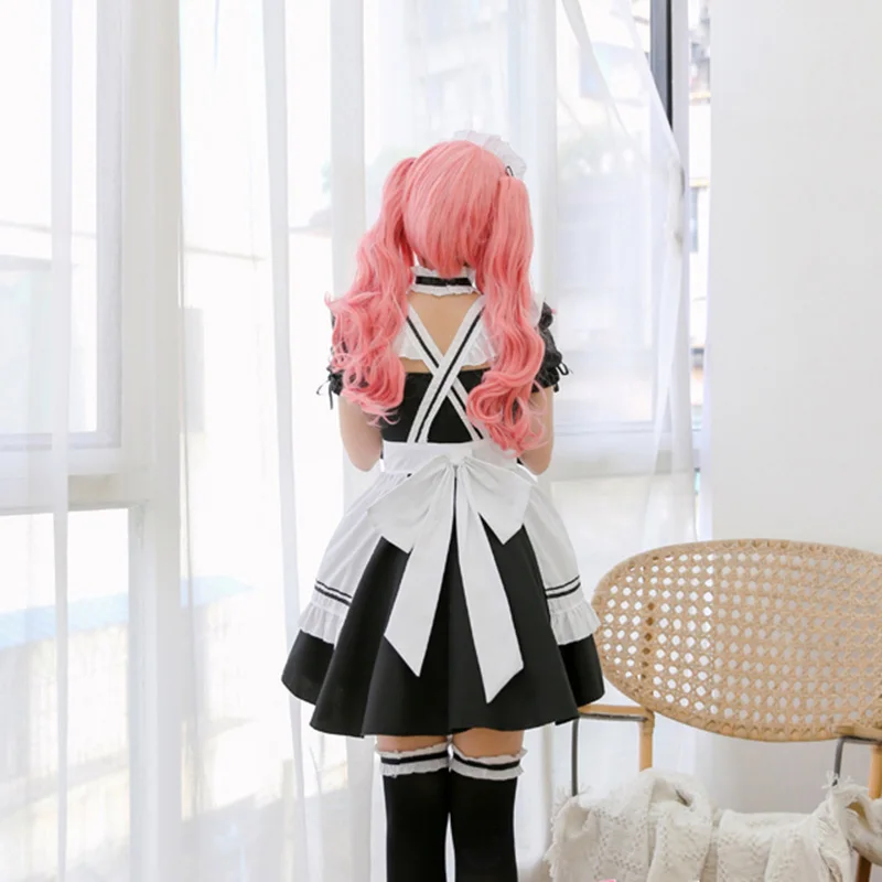 Amine Cute Lolita French Maid Cosplay Costume Dress Girls Woman Waitress Maid Party Stage Costumes Uniform lovers
