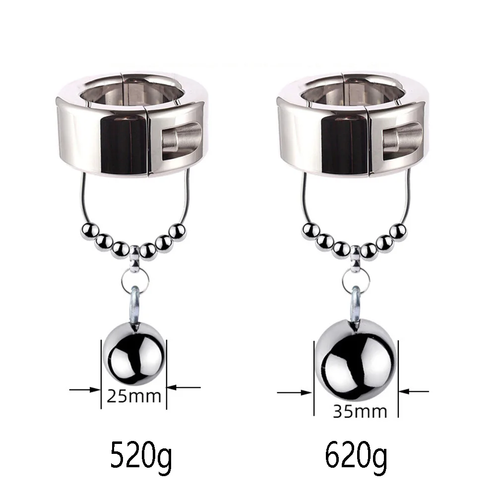 Женское кольцо на пенис тяжелый вес мужской металлический шарик Растяжитель
