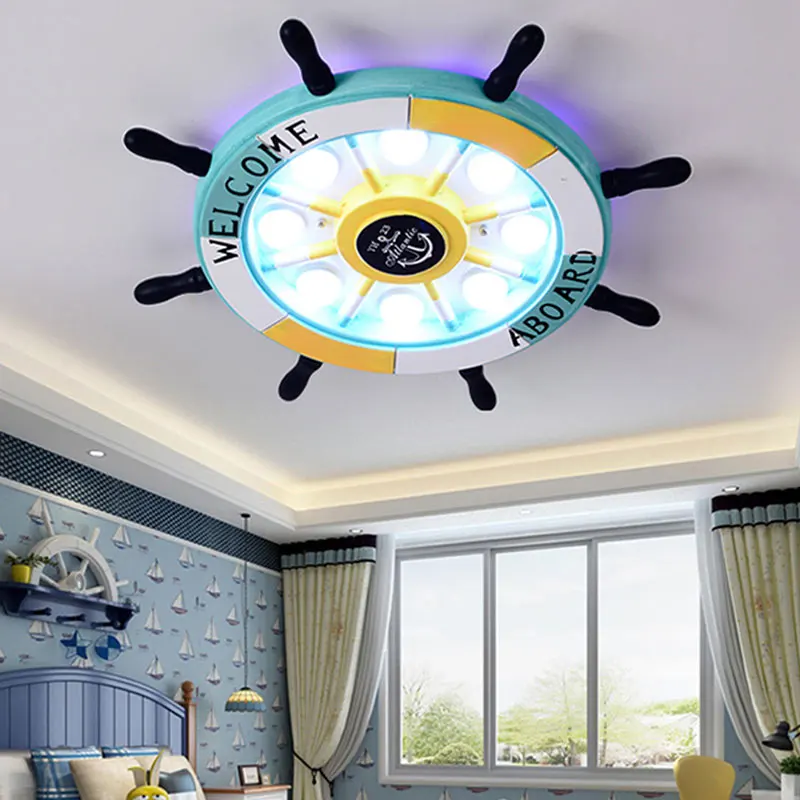 Новинка светильник для спальни творческая личность Пиратская лодка руль