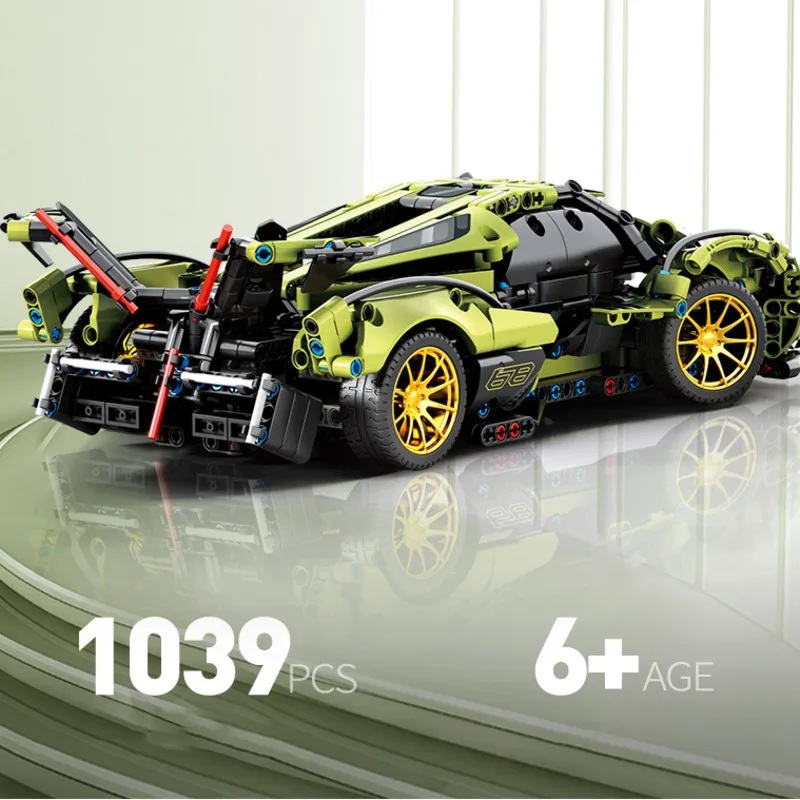 Конструктор 1093 шт. строительный автомобиль Спортивный Эксперт игрушечные детали
