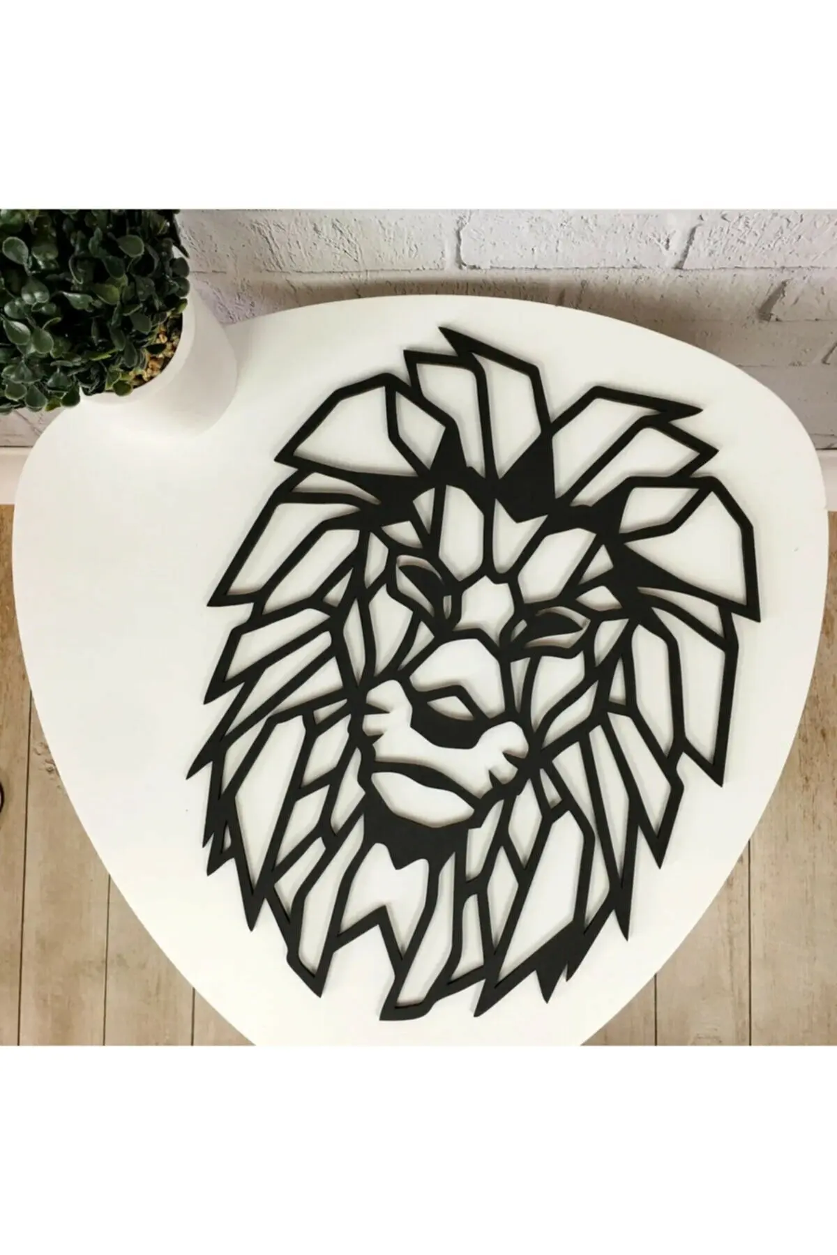 

Wooden Lion Wall Decor Black Color King Of Forests Laser Cut Modern Nature Home Office 3D Creative Stylish Living Room Kitchen Decorative New 2021 - Quality Gift Ornament Beautiful Cute Painting Art MDF