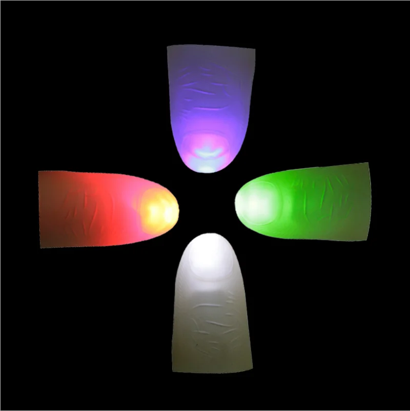 2 шт./компл. магические пальцы светящиеся игрушки для взрослых реквизит фокусов