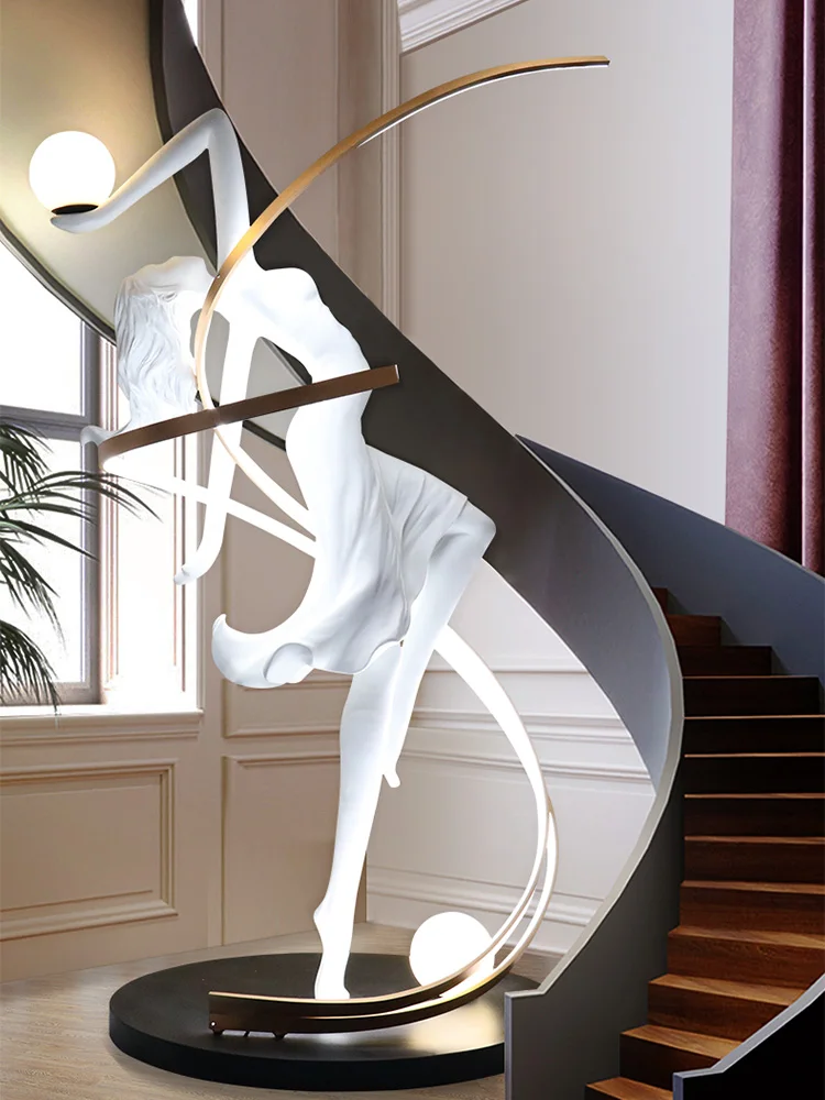 

FQ Creative Human-Shaped Art Sculpture Floor Lamp Home Large Human Body Decoration