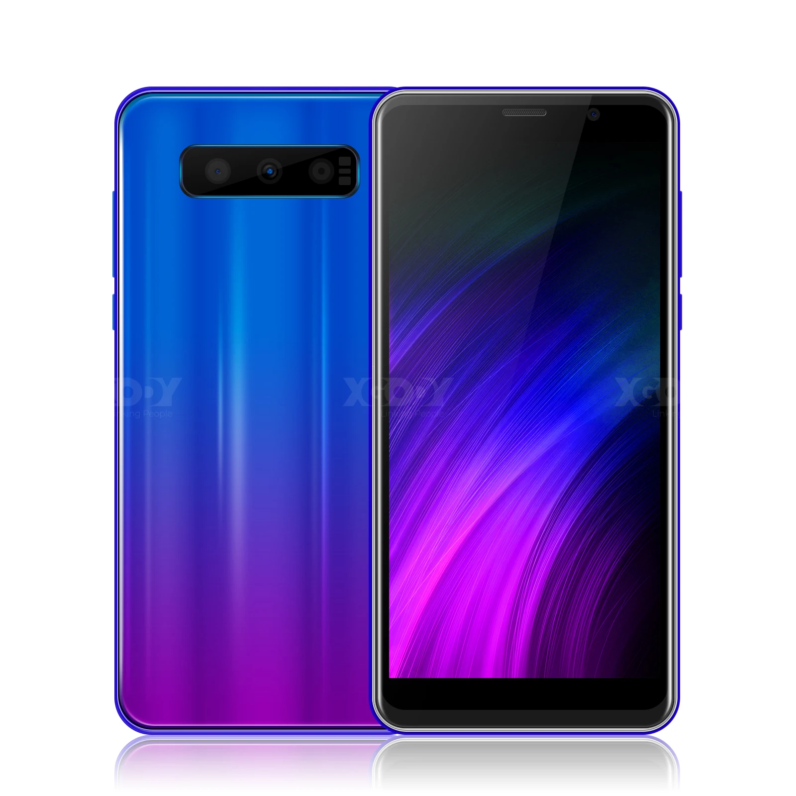 XGODY S10 5,5 дюймов 3g смартфон 18:9 ОЗУ 2 Гб ПЗУ 16 Гб MT6580 четырехъядерный процессор двойная камера мобильный телефон Android 8,1 - Цвет: Gradient blue