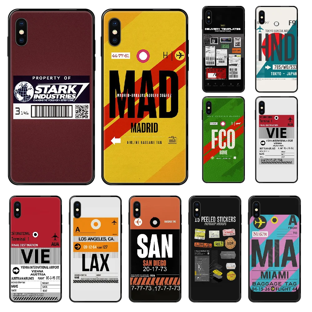 Чехол для iphone 4 4s 5 5S SE 5C 6 6S 7 8 plus X XS XR 11 PRO MAX 2020 черный ТПУ чехол 3D мобильного