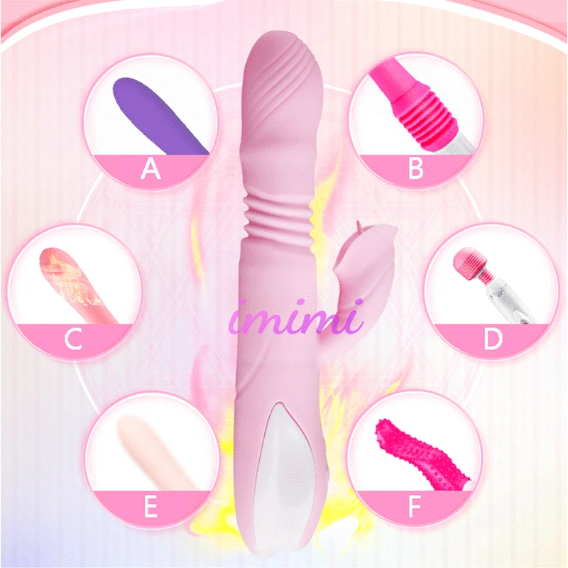 Нагревающийся вращающийся фаллоимитатор вибратор оральный секс язык лижущая