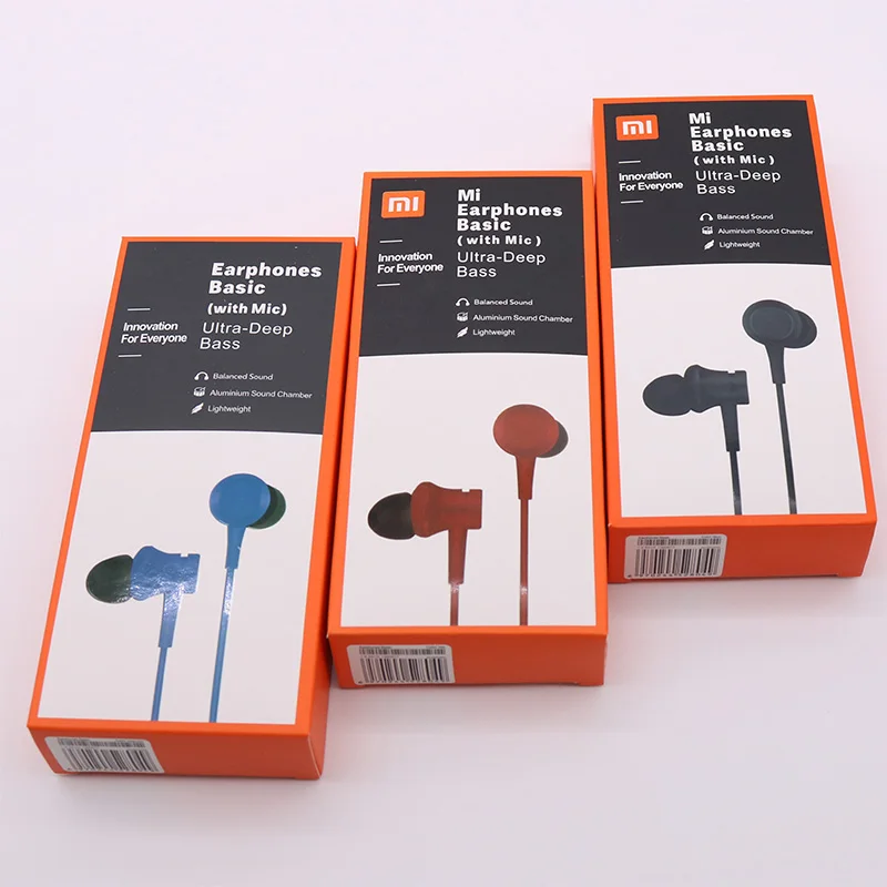 Оригинальные наушники Xiaomi Mi Piston In Ear Fresh Youth версия 3 5 мм цветные с микрофоном 1 4 м