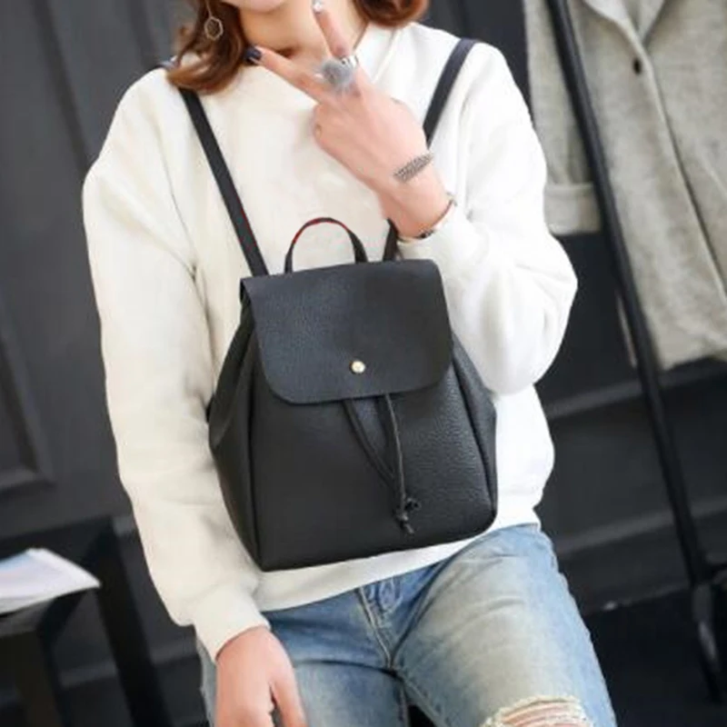 

Backpack Women Pu Leather Female Backpacks Teenager School Mochila Feminina Rucksack Mochilas Mujer 2021
