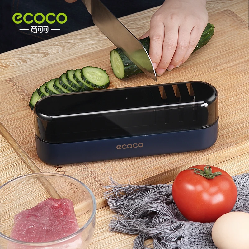 ecoco sharpener household quick sharpener whetstone stick sharpening kitchen knife kitchen gadget sharpener 4 stage type free global shipping