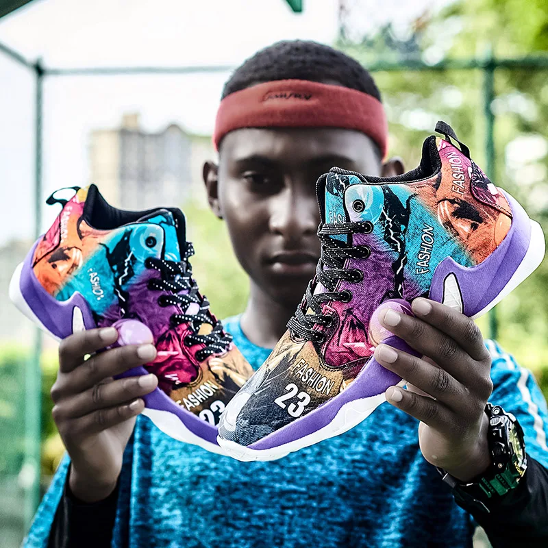 2019 Баскетбольная обувь камуфляжные ботинки для баскетбола унисекс звезды